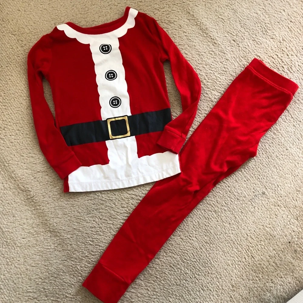Kids Santa pajamas Set